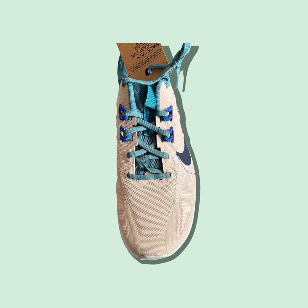 Nike Beige and Blue Athletic Shoes.Sz 9.5 NEW